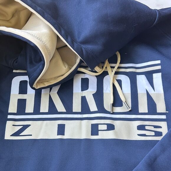 New Navy Akron Zips Hoodie - Picture 2 of 7